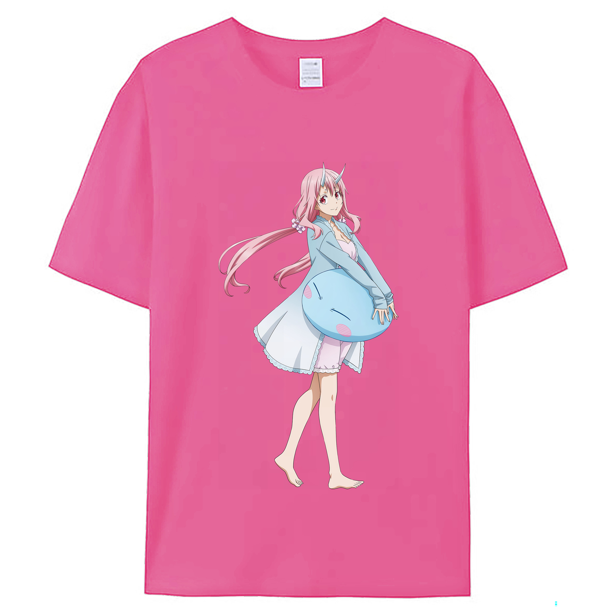 （画像用） 転スラ Regarding Reincarnated to Slime レディースカジュアルプリントTシャツ（綿100％）